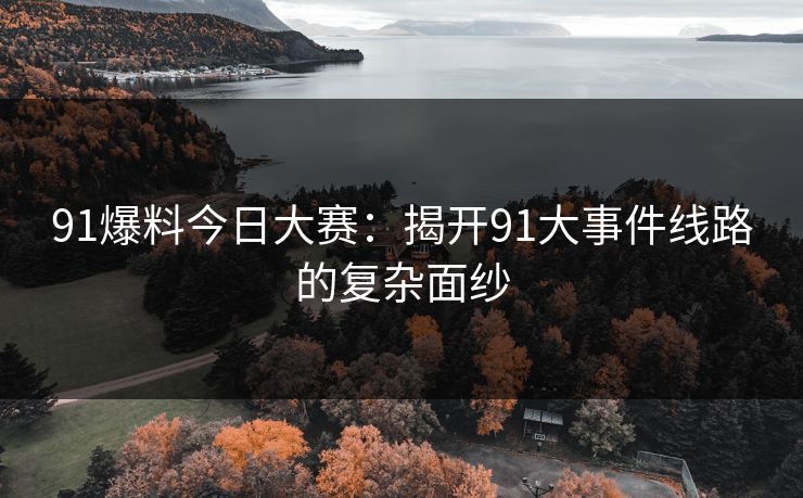 91爆料今日大赛：揭开91大事件线路的复杂面纱